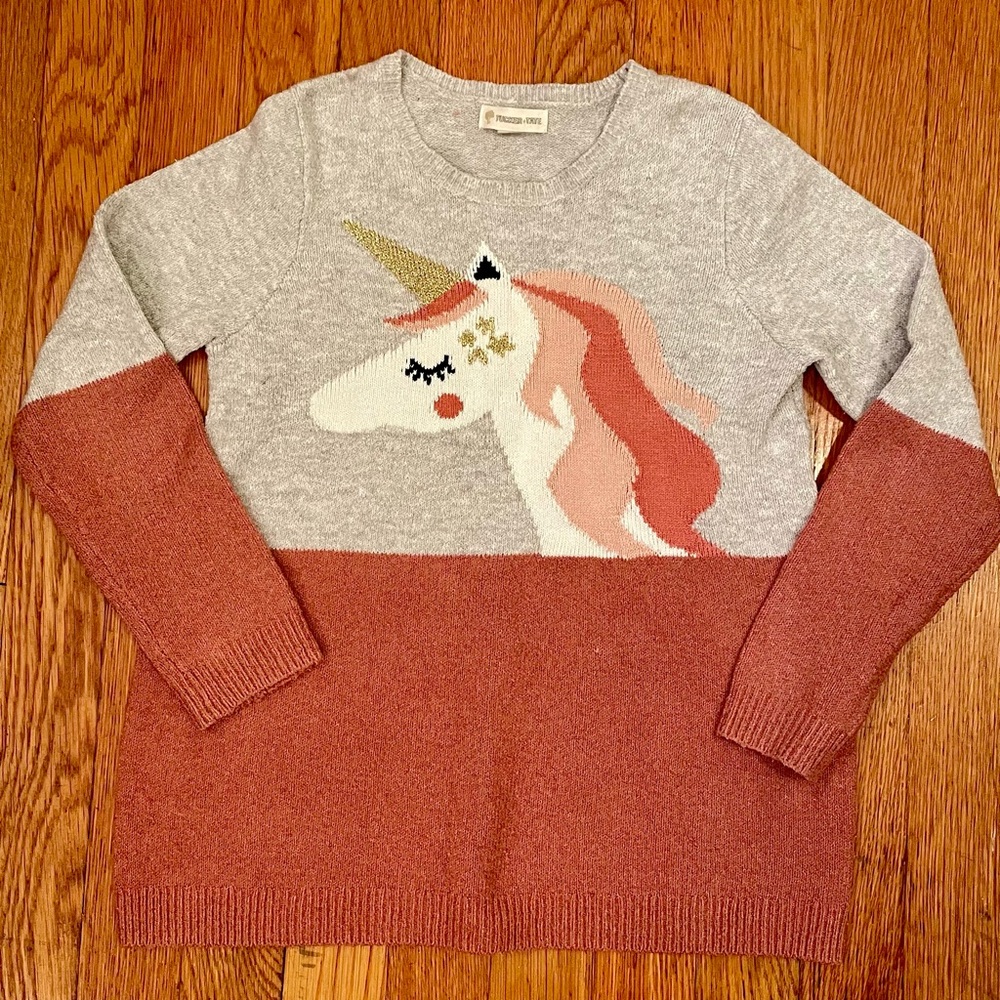 Tucker + Tate Unicorn Sweater Girls Size 6